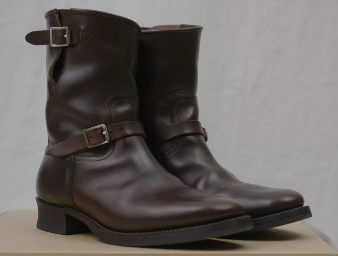 올드조 엔지니어 부츠 브라운 홀스벗 9.5 상품이미지2