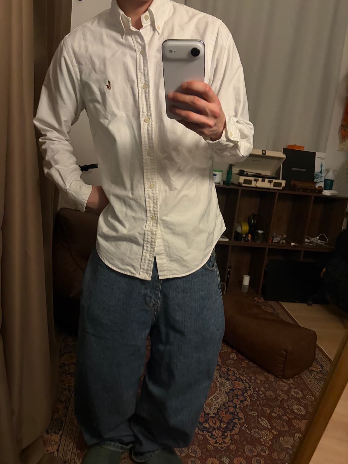 폴로 화이트 옥스퍼드 셔츠  상품이미지2