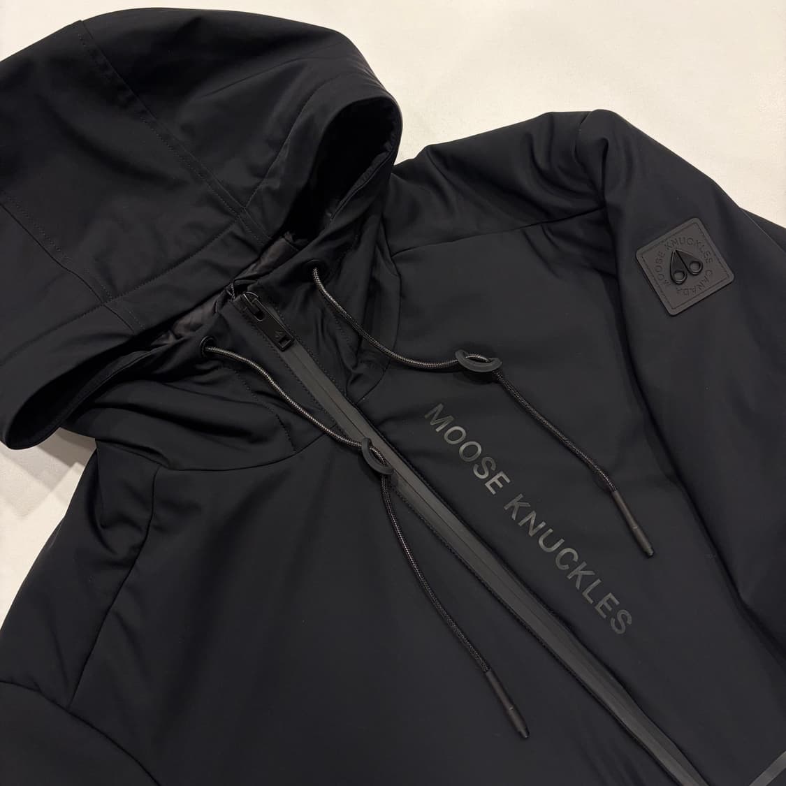 [XL] 23ss 무스너클 그레이톤 블랙 후드 패딩 점퍼 B616 상품이미지3