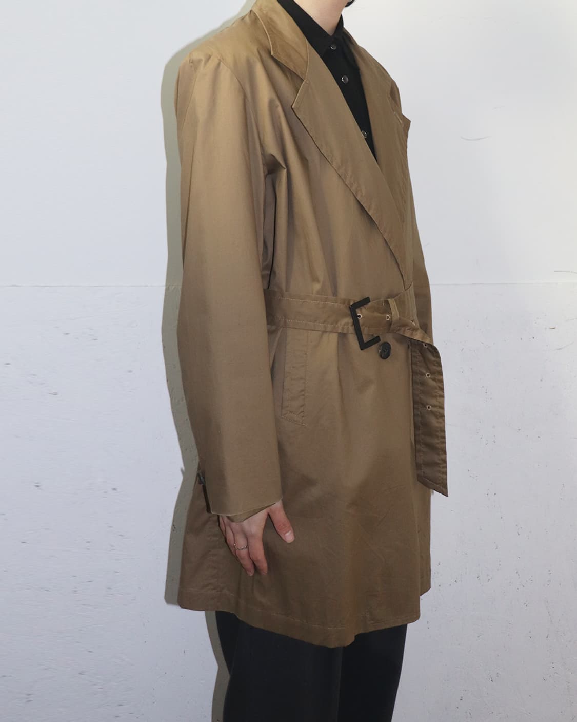 엔 훌리우드 투 버튼 트렌치 코트 상품이미지3