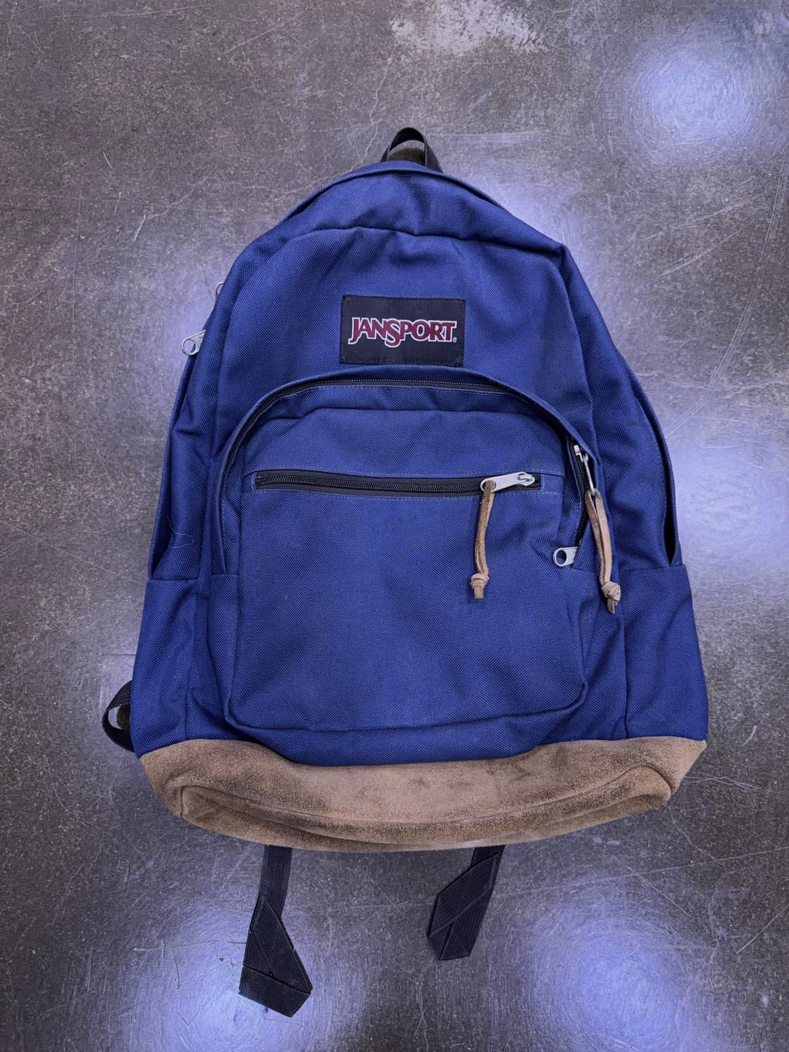 잔스포츠 라이트 스웨이드 배색 네이비 백팩 상품이미지1