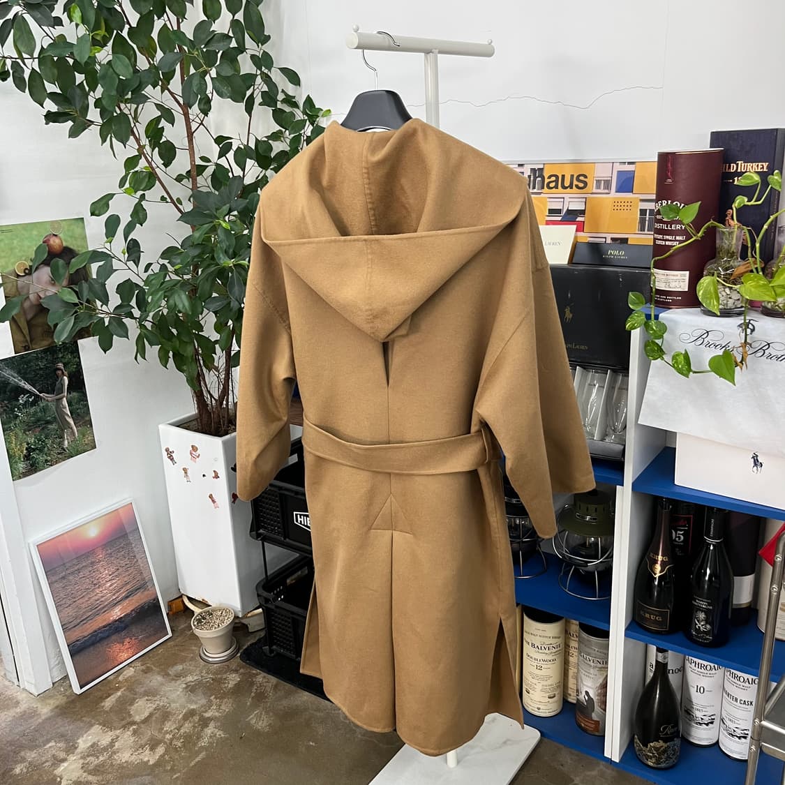 로에베 우먼 캐시미어 블렌드 후드 로브 코트 XS  상품이미지5