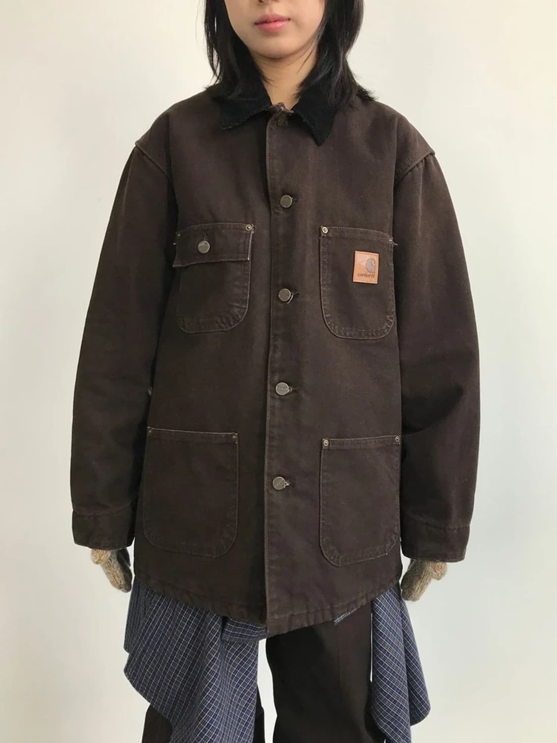 90s Carhartt Blanket Lined Chore Coat 상품이미지1