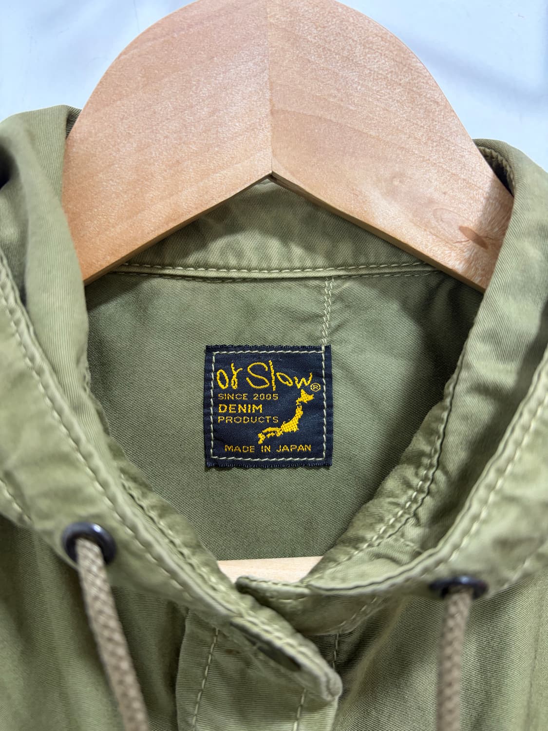 00s 오어슬로우 후드 모즈코트 밀리터리 코트 상품이미지4