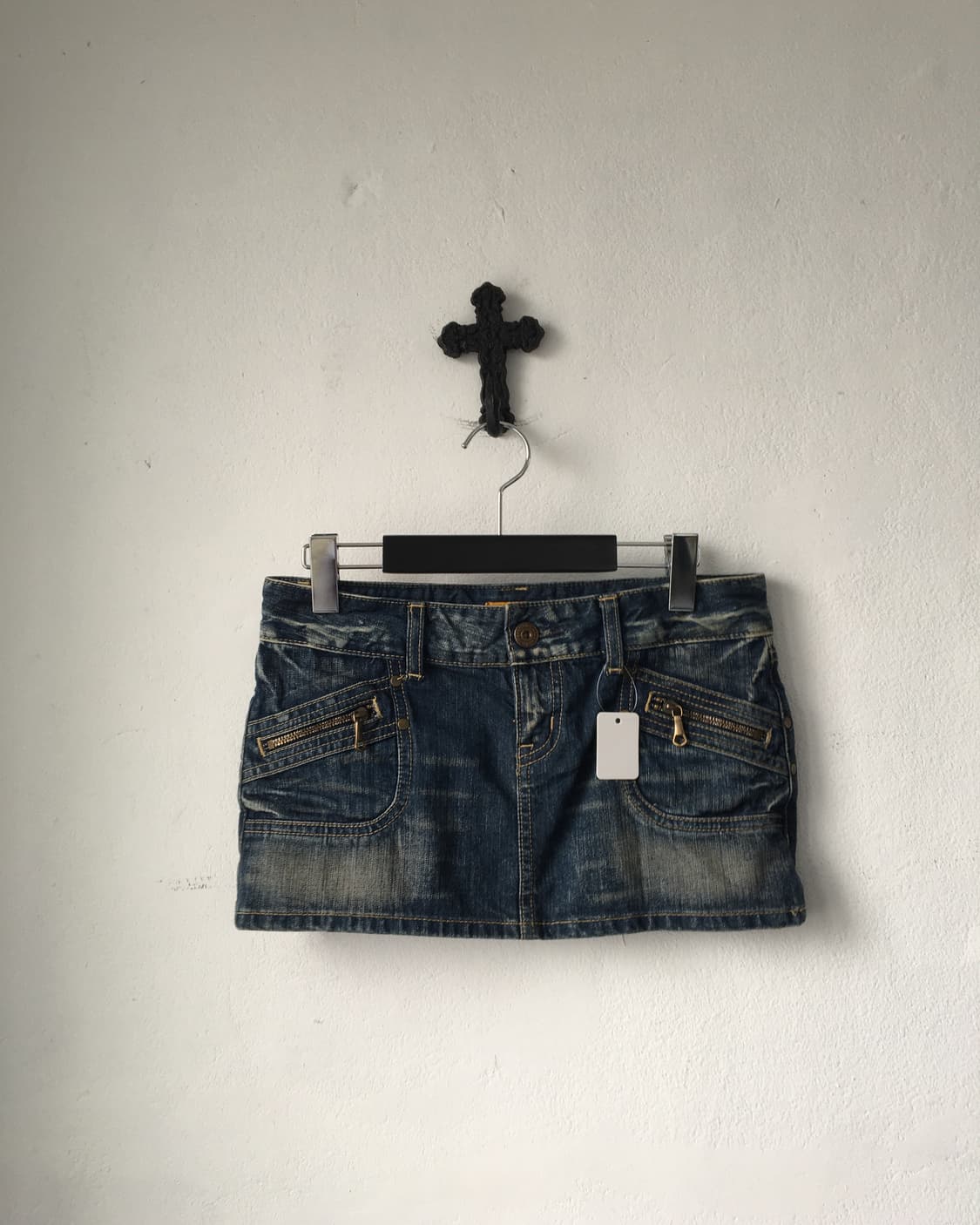 Denim washing skirt 상품이미지1