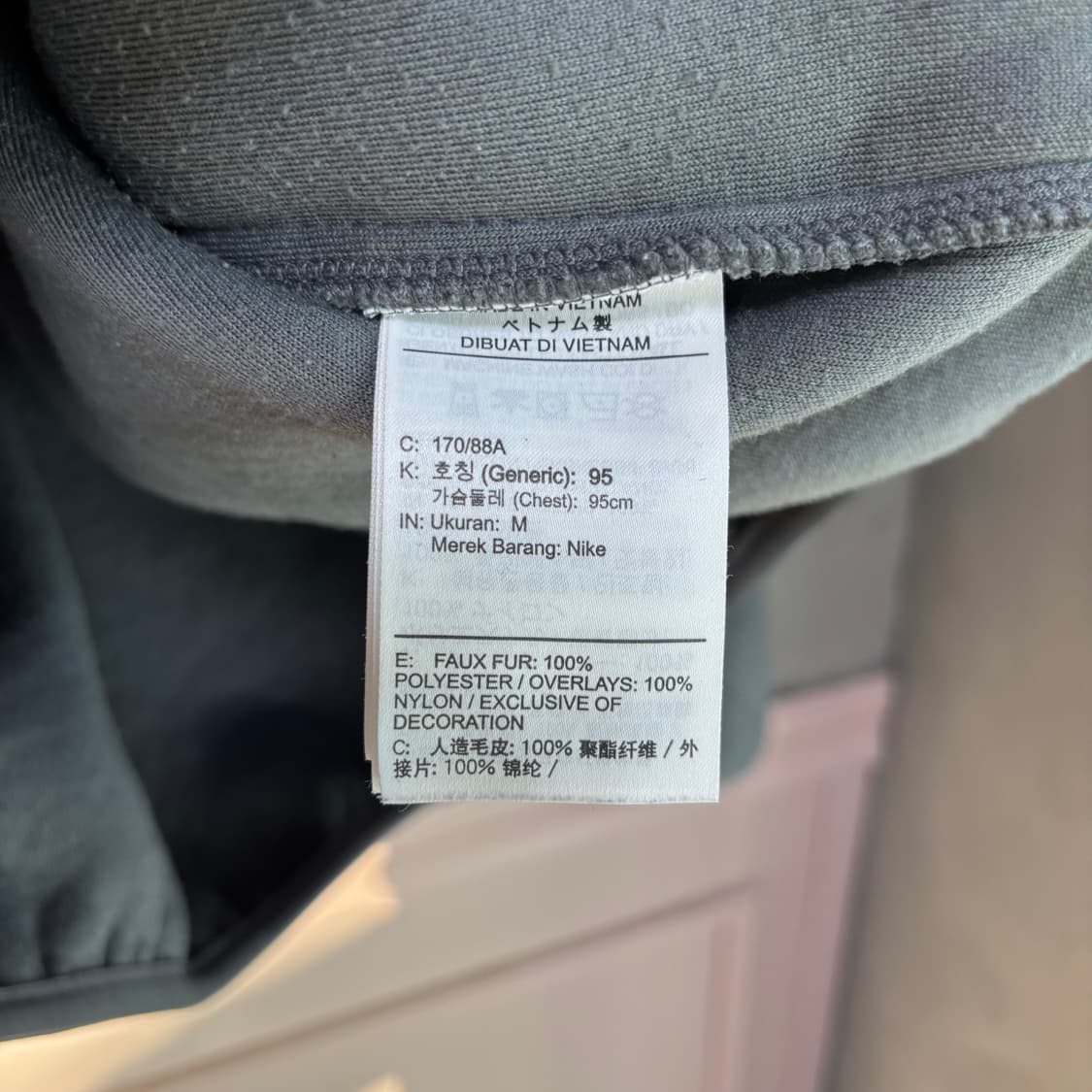 나이키 클럽 플리스 아이언 그레이  상품이미지3