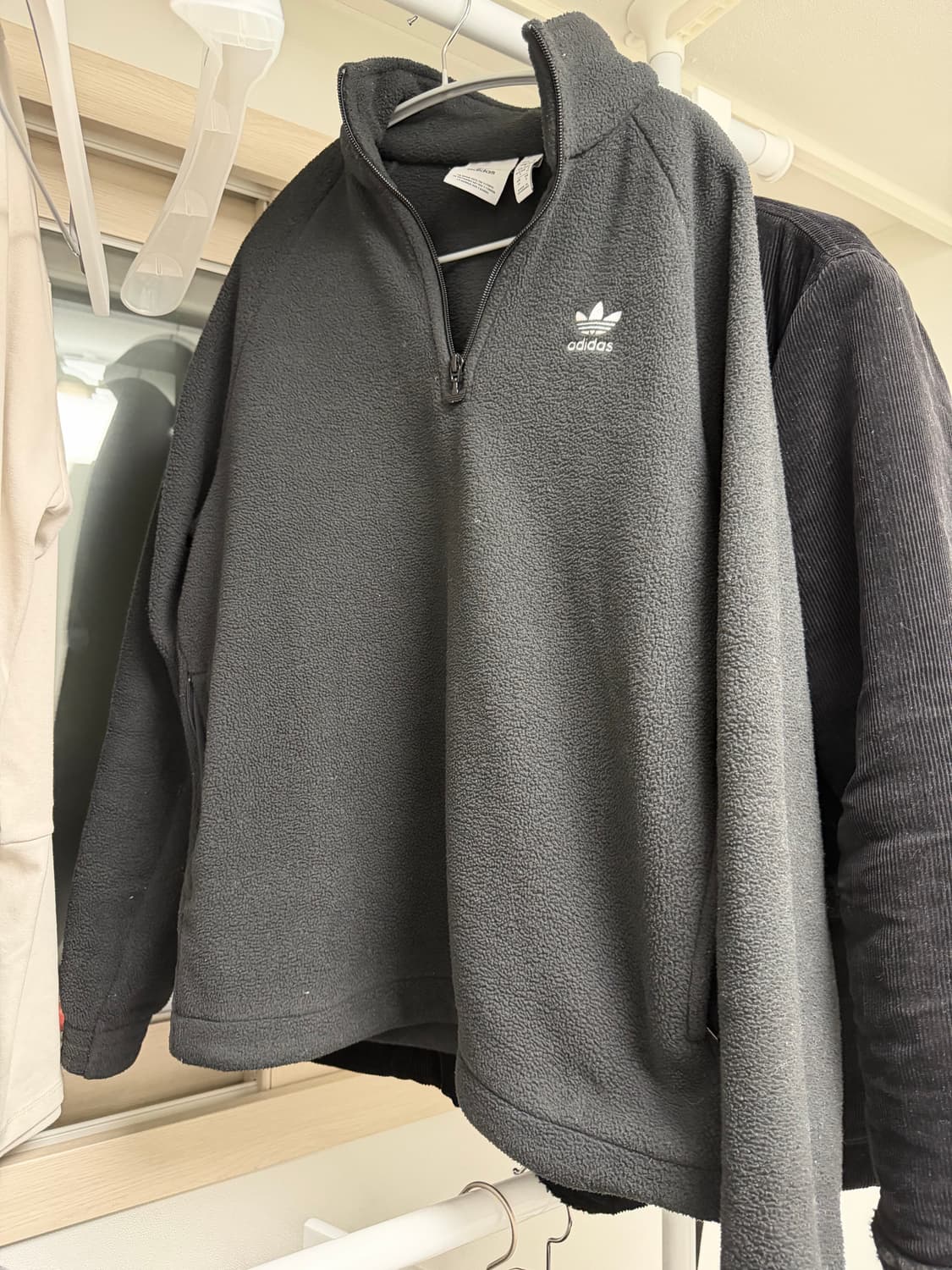 아디다스 빈티지 후리스 반집업 상품이미지1