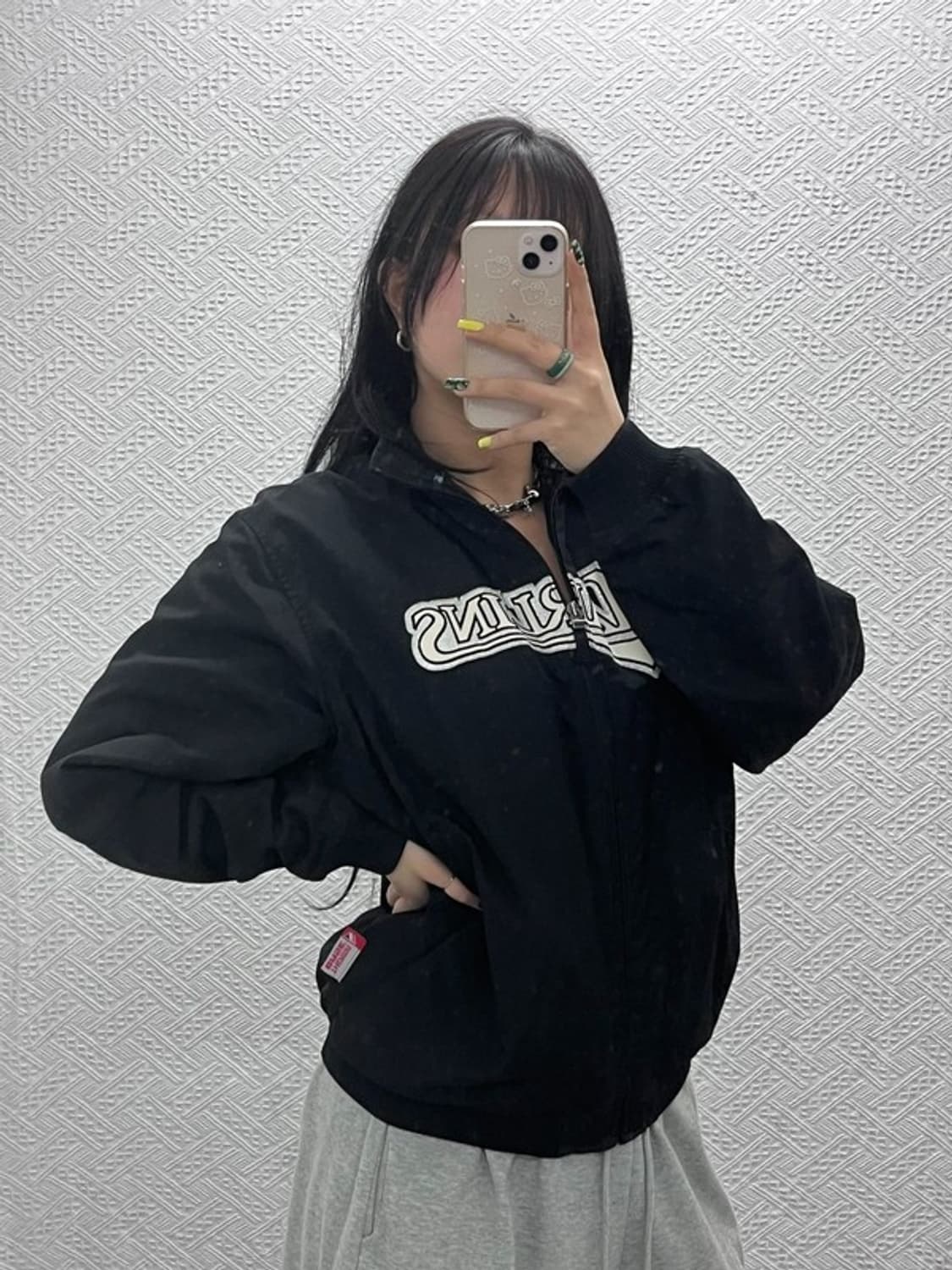 마제스틱 말린스 희귀 약기모 스타디움 바시티자켓 XL C07420 상품이미지2