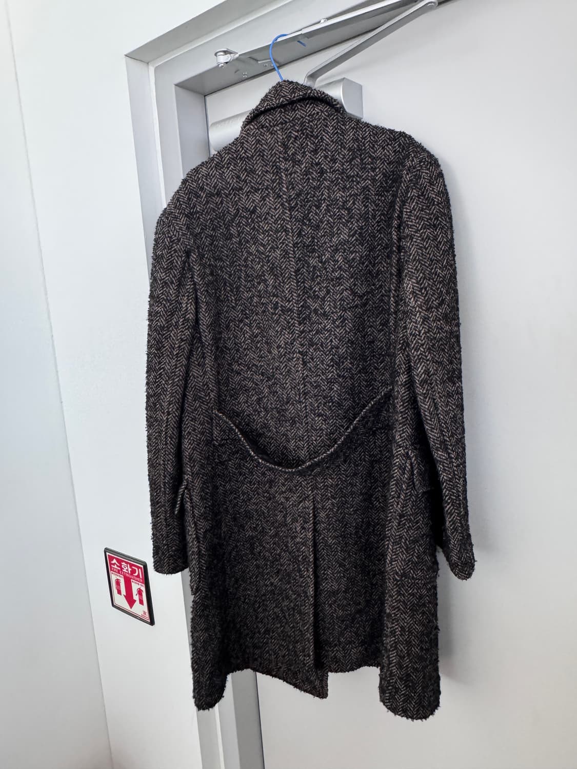 트위드 더블 라펠 코트 상품이미지6