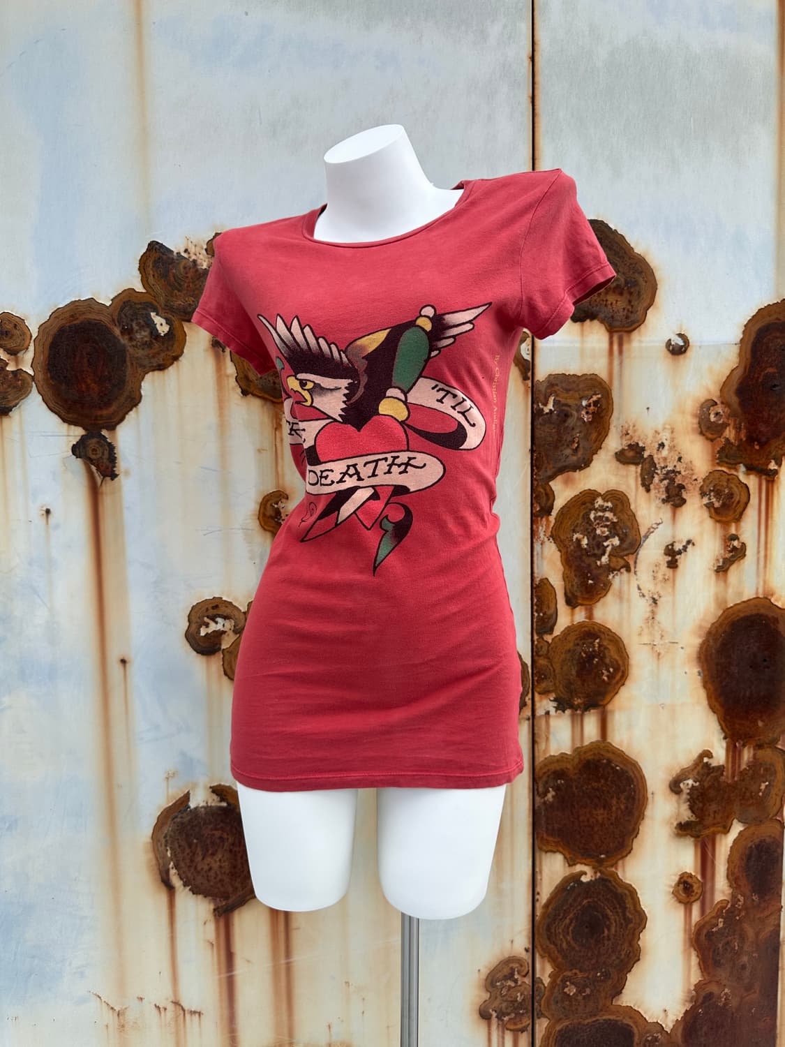 🎸Ed Hardy 레드 프린팅 티셔츠 상품이미지4