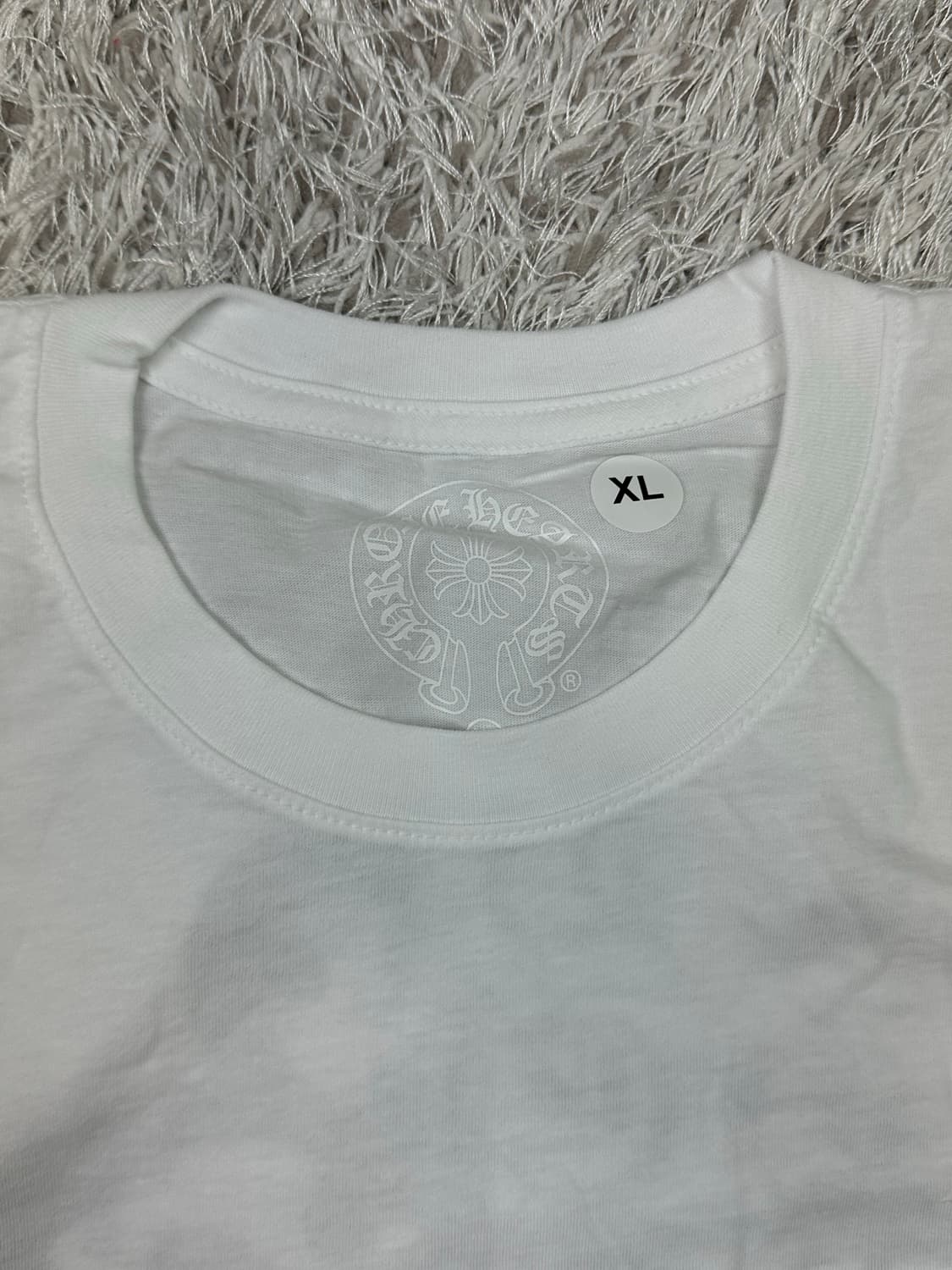 [XL] 백화점판 새상품 크롬하츠 대거 레터링 반팔 화이트 상품이미지4