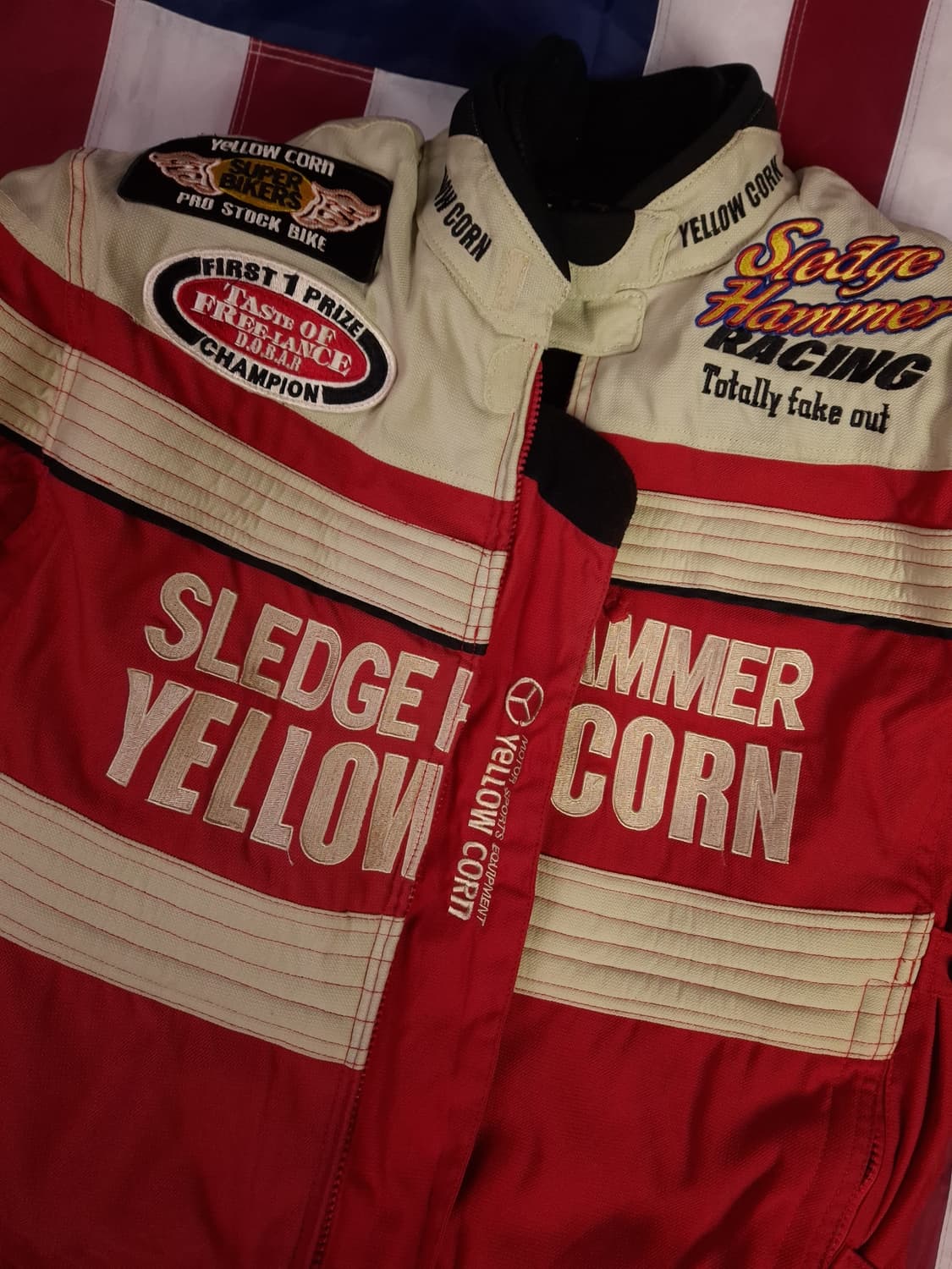 오리지날 옐로우콘 B.R.P 레이싱 라이더자켓 상품이미지5