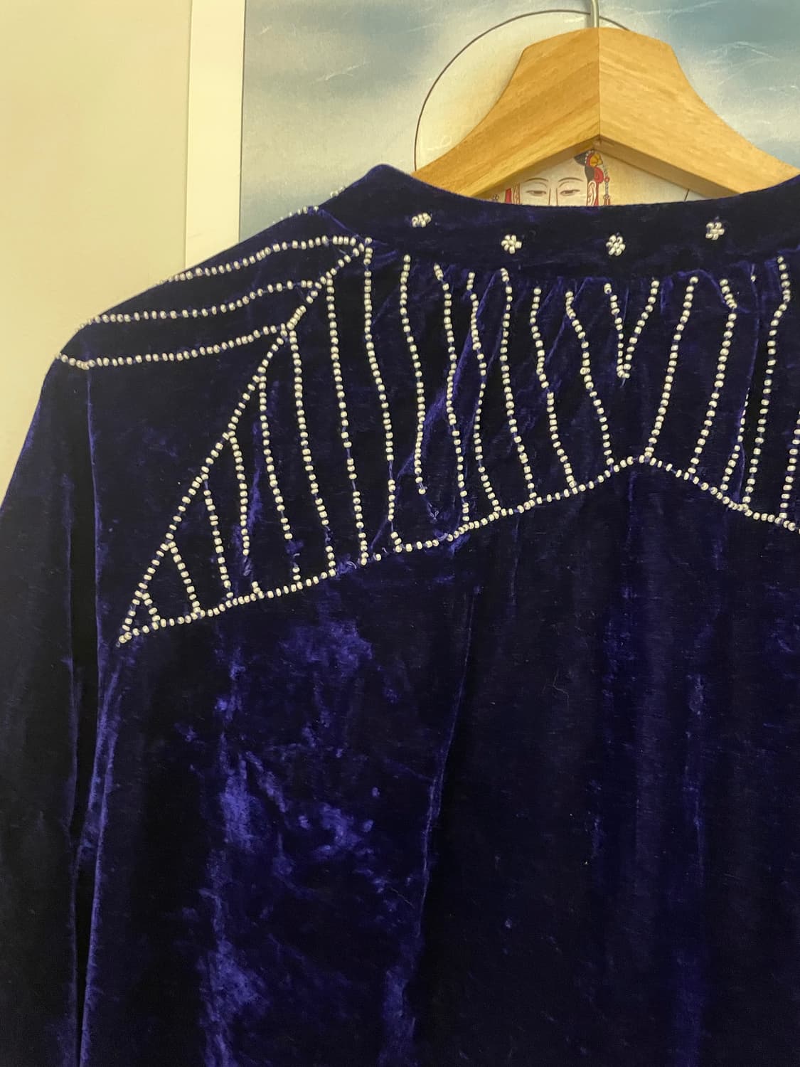 빈티지 벨벳 비즈 가디건 상품이미지6