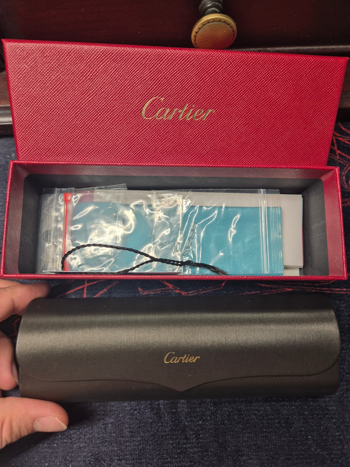 까르띠에 산토스 CT0478O 메탈 림리스 무테 안경 상품이미지4