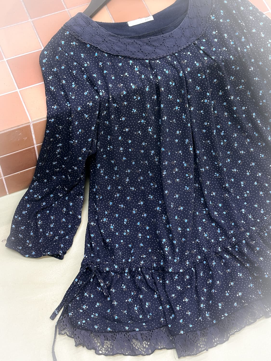 mini flower strap long top 상품이미지2