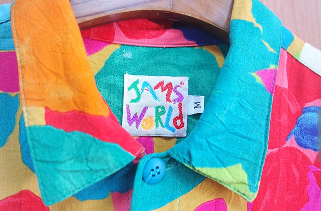 미국판 Jams world 빈티지 알로하 셔츠 후루츠패밀리