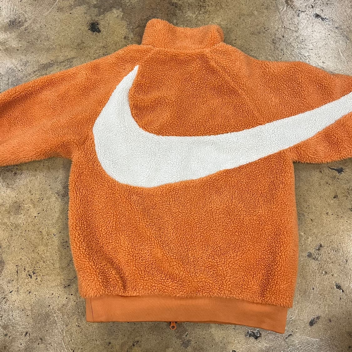 [정품/M] 나이키 오렌지 빅스우시 뽀글이 플리스 바람막이 양면 b17 상품이미지7