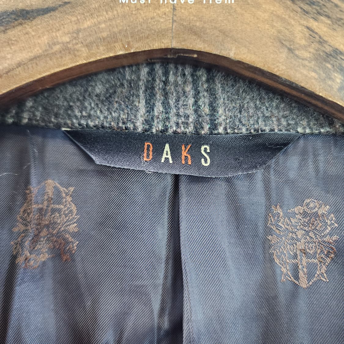 [106] DAKS 닥스 캐시미어 혼방 모직 체크 자켓 상품이미지8