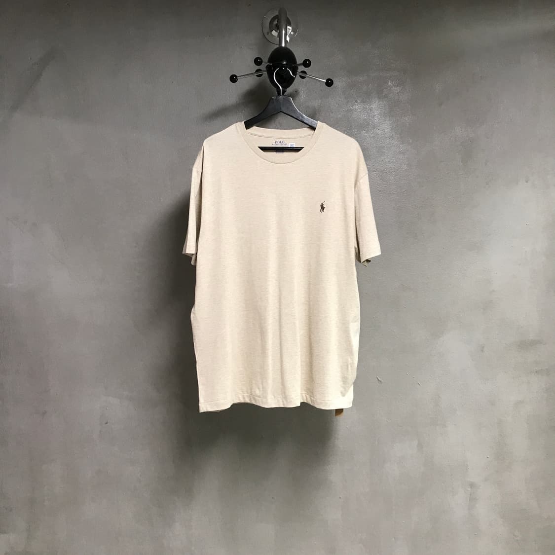 폴로 랄프로렌 QR 반팔 티셔츠 베이지 L 상품이미지1