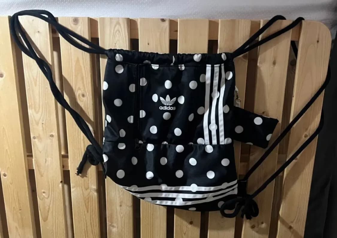 아디다스 오리지널 , 땡땡이 집업 리사이클 짐색 백 🤍 정품 제작 🤍 상품이미지1
