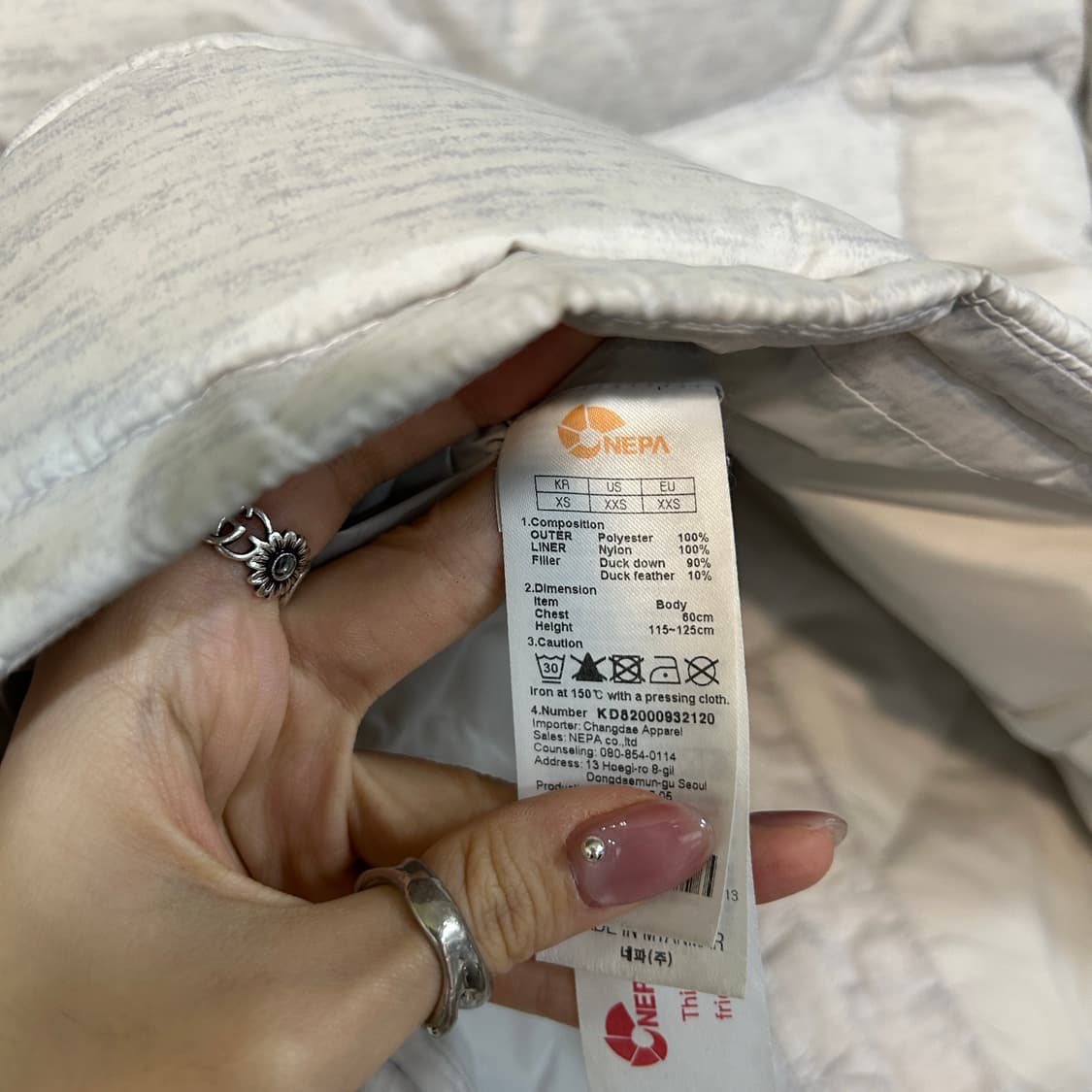 네파 키즈 경량패딩 120 상품이미지4