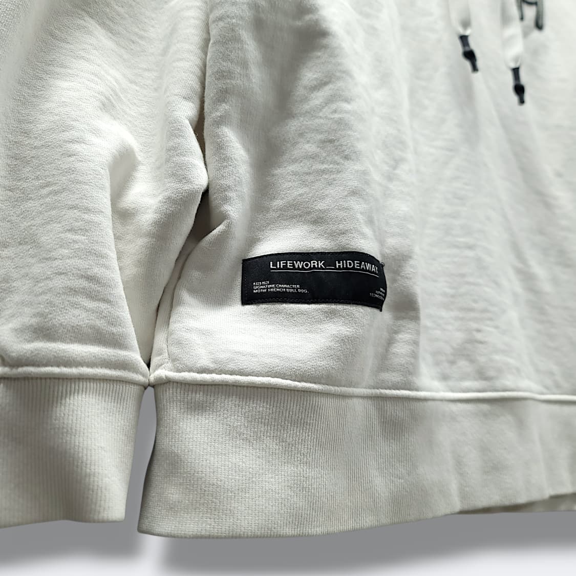 [L] 라이프워크 화이트 라독 빅로고 후드 티셔츠 상품이미지6