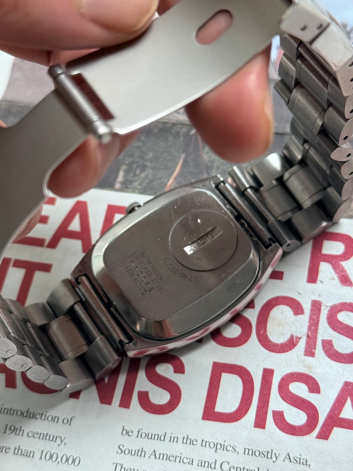 세이코 Seiko 쿼츠 스퀘어 타입2 상품이미지3