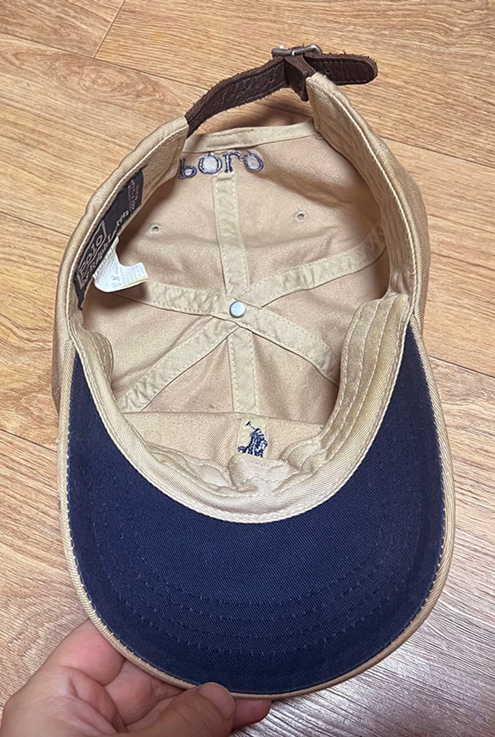 POLO 폴로 볼캡 모자 가죽 프리 남녀공용 국내탭 캐주얼  상품이미지3
