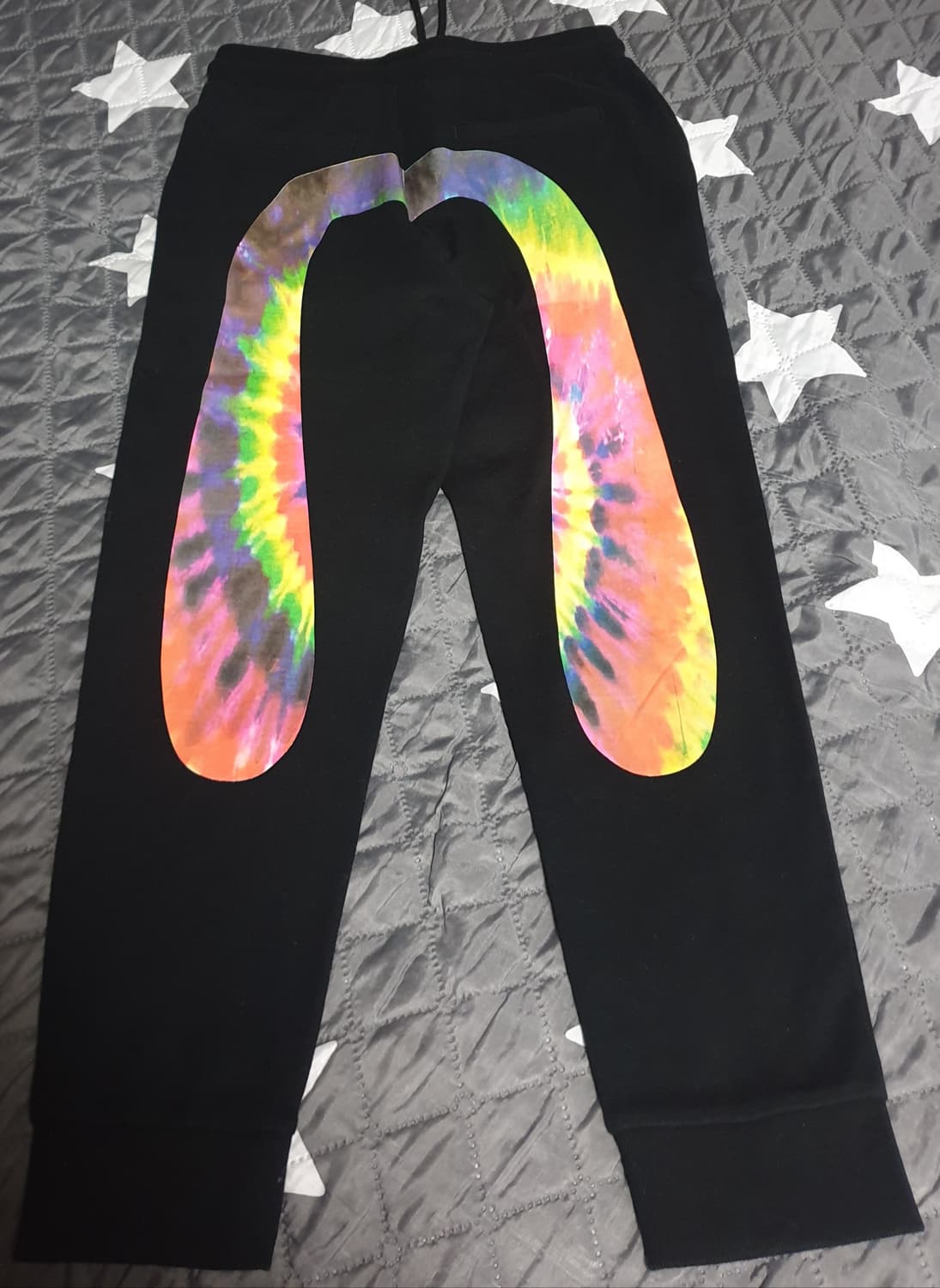 EVISU 프리미엄 퀄리티 레인보우 프린팅 스웨트 셋업(상:XL 하:L) 상품이미지7