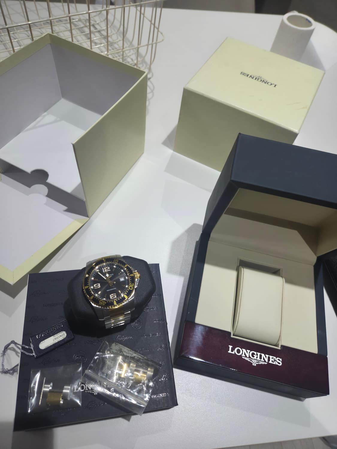 론진 하이드로콘퀘스트 콤비색상 41mm 쿼츠 상품이미지2