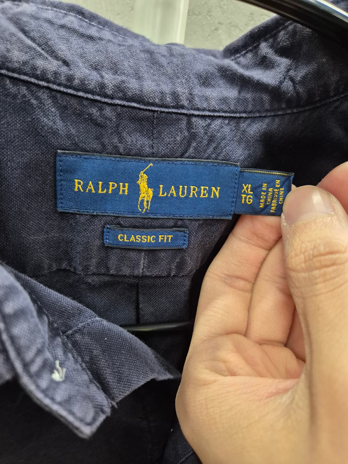폴로 랄프로렌 클래식핏 네이비 셔츠 XL 상품이미지5