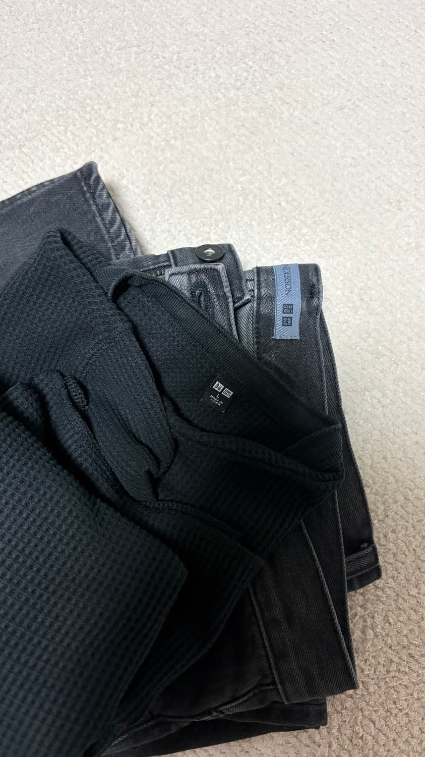 유니클로 헨리넥 + jwa스트레이트진 상품이미지1