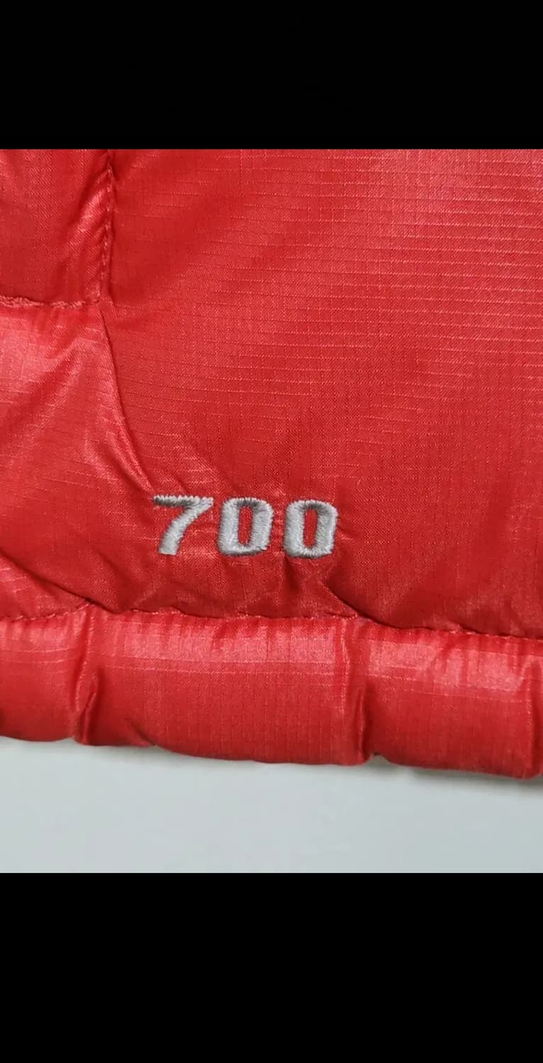 (M) 노스페이스 눕시 패딩조끼 빨강 거위털 700 구스다운 베스트  상품이미지5