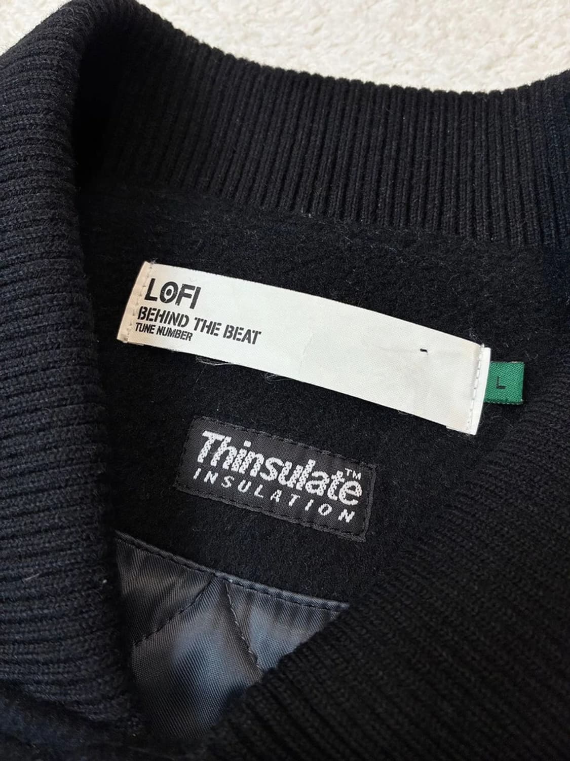 로파이 LOFI 신슐레이트 양가죽 배색 바시티 자켓 PN6282    상품이미지7