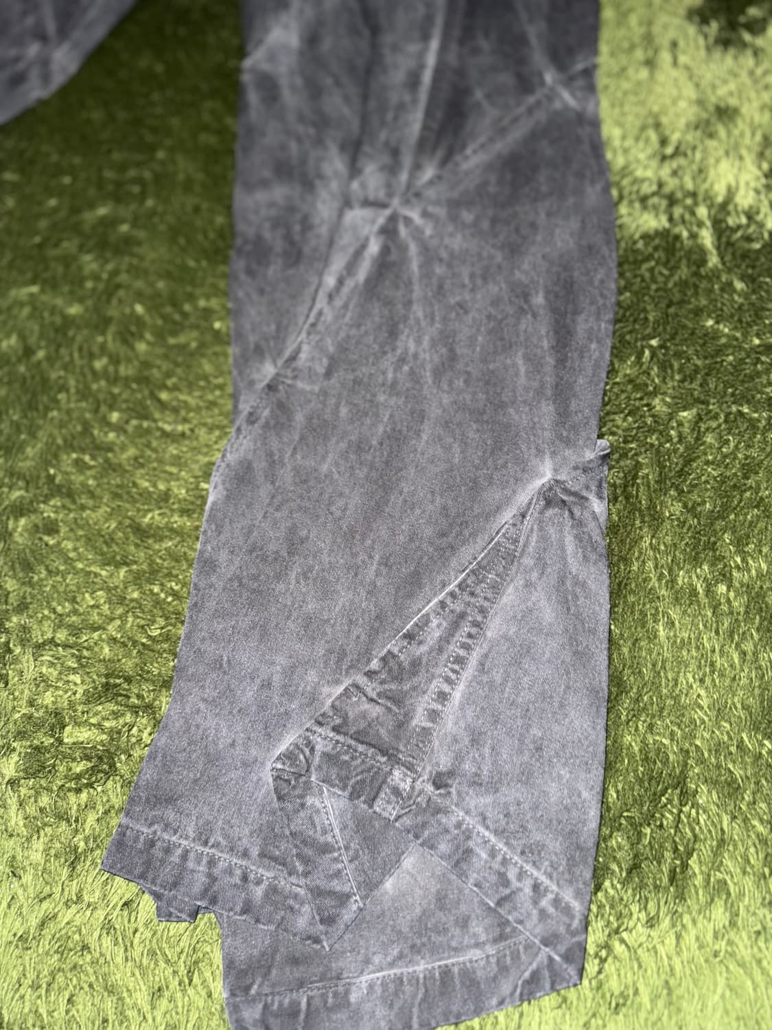 [L] JUNTAE KIM 준태킴 게더 트위스트 다이 쉘 트라우저 상품이미지6