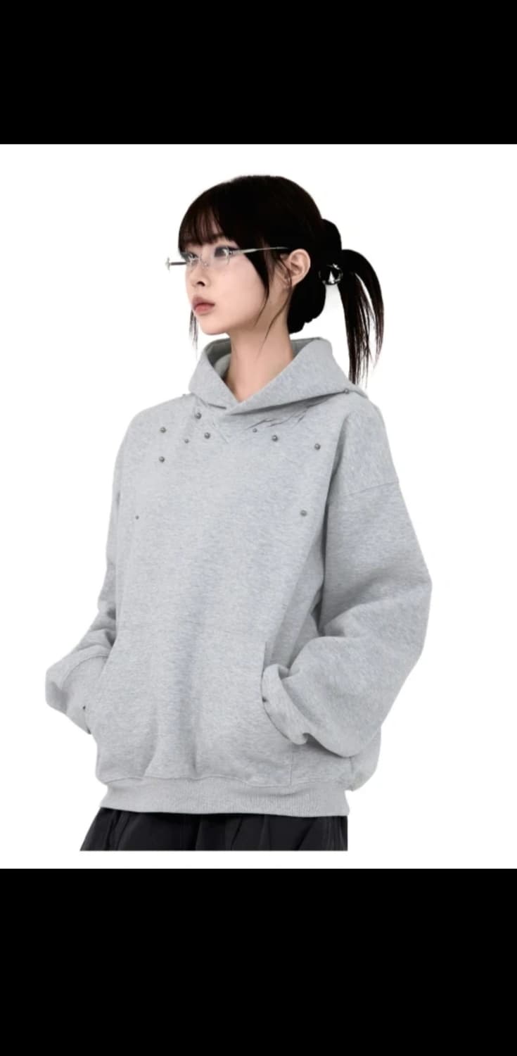 고스트 본 링크 후디 그레이 Free 상품이미지1