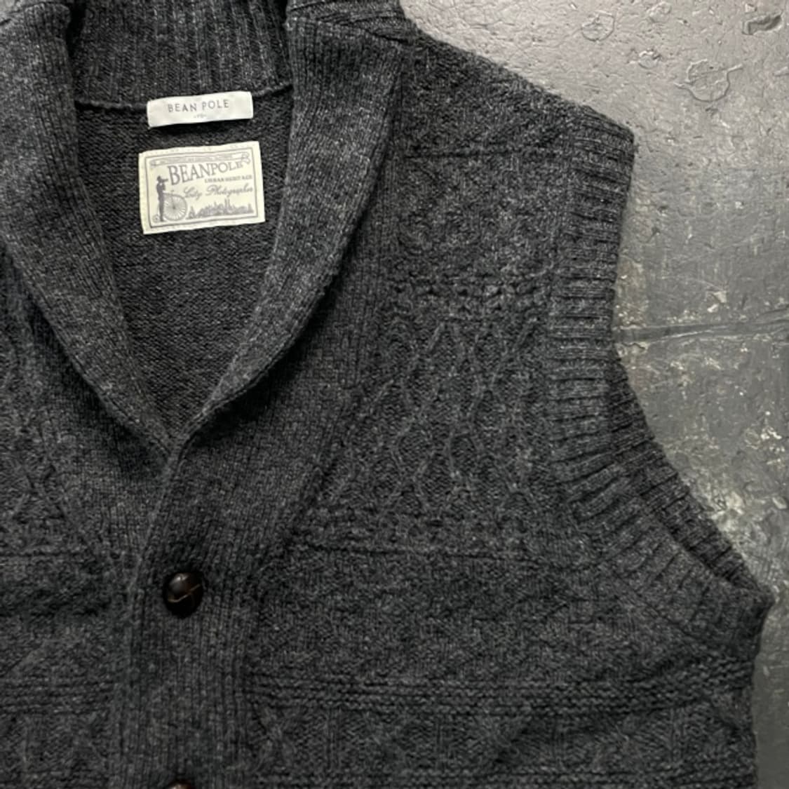 100 빈폴 니트 조끼  상품이미지2