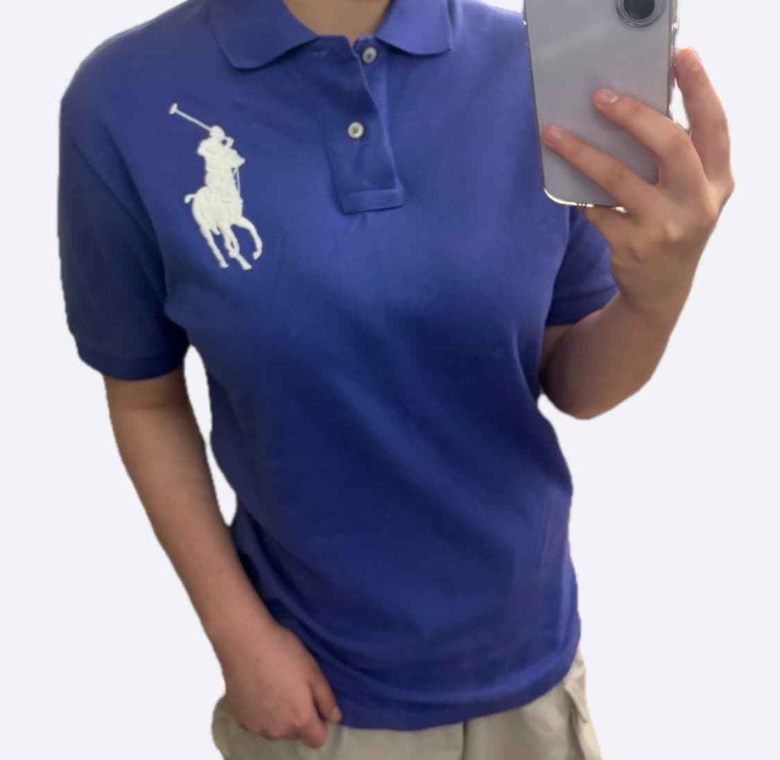 💜폴로 랄프로렌 빅포니 커스텀핏 퍼플 보라 카라티 PK💜 상품이미지1