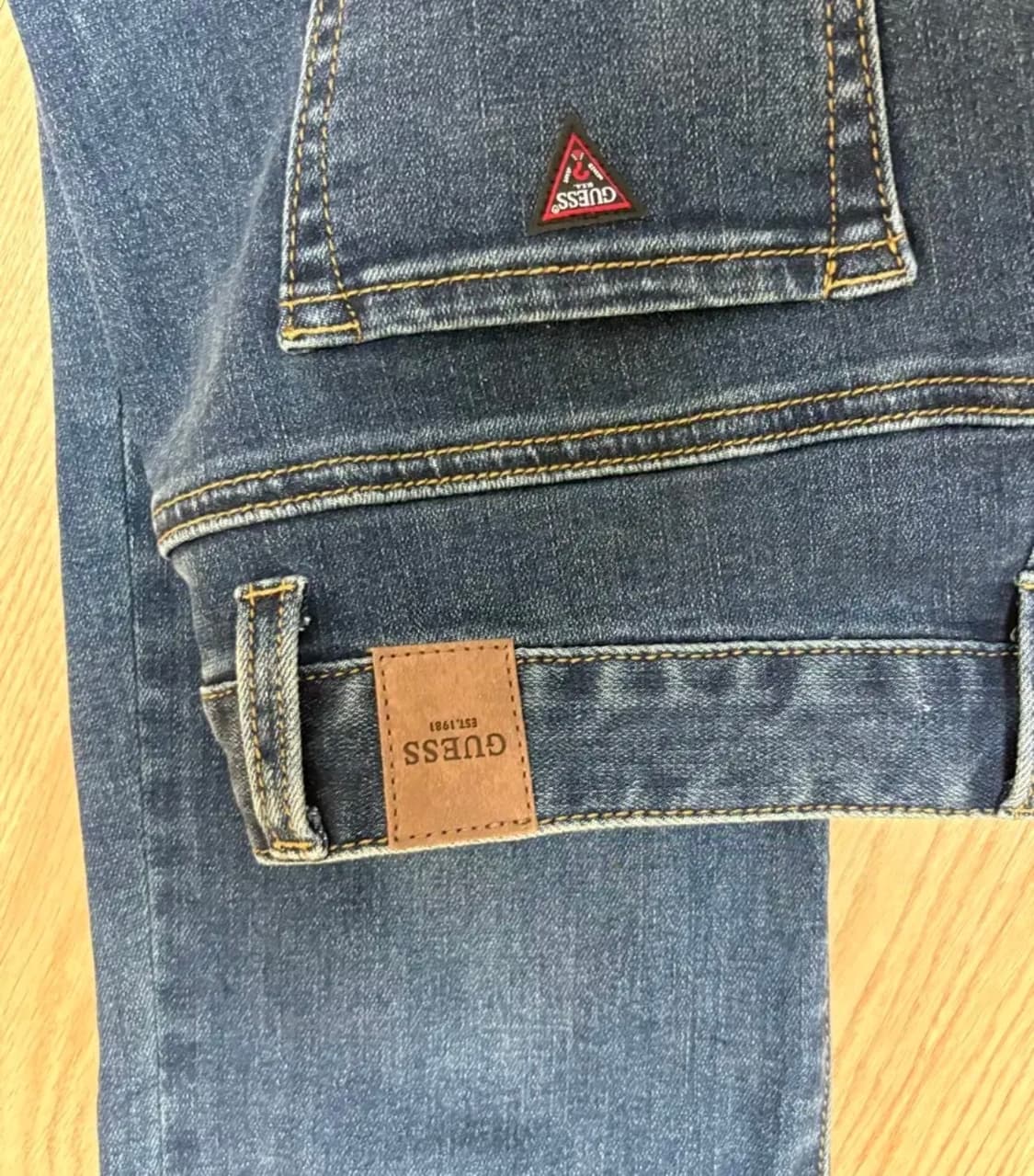 (새상품)게스 블루 데님 청바지 여성 슬림 스트레이트 상품이미지6