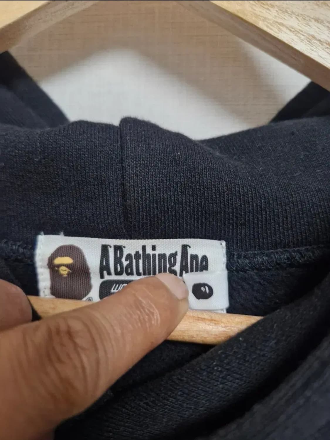 베이프 샤크후드 블랙 L 상품이미지7