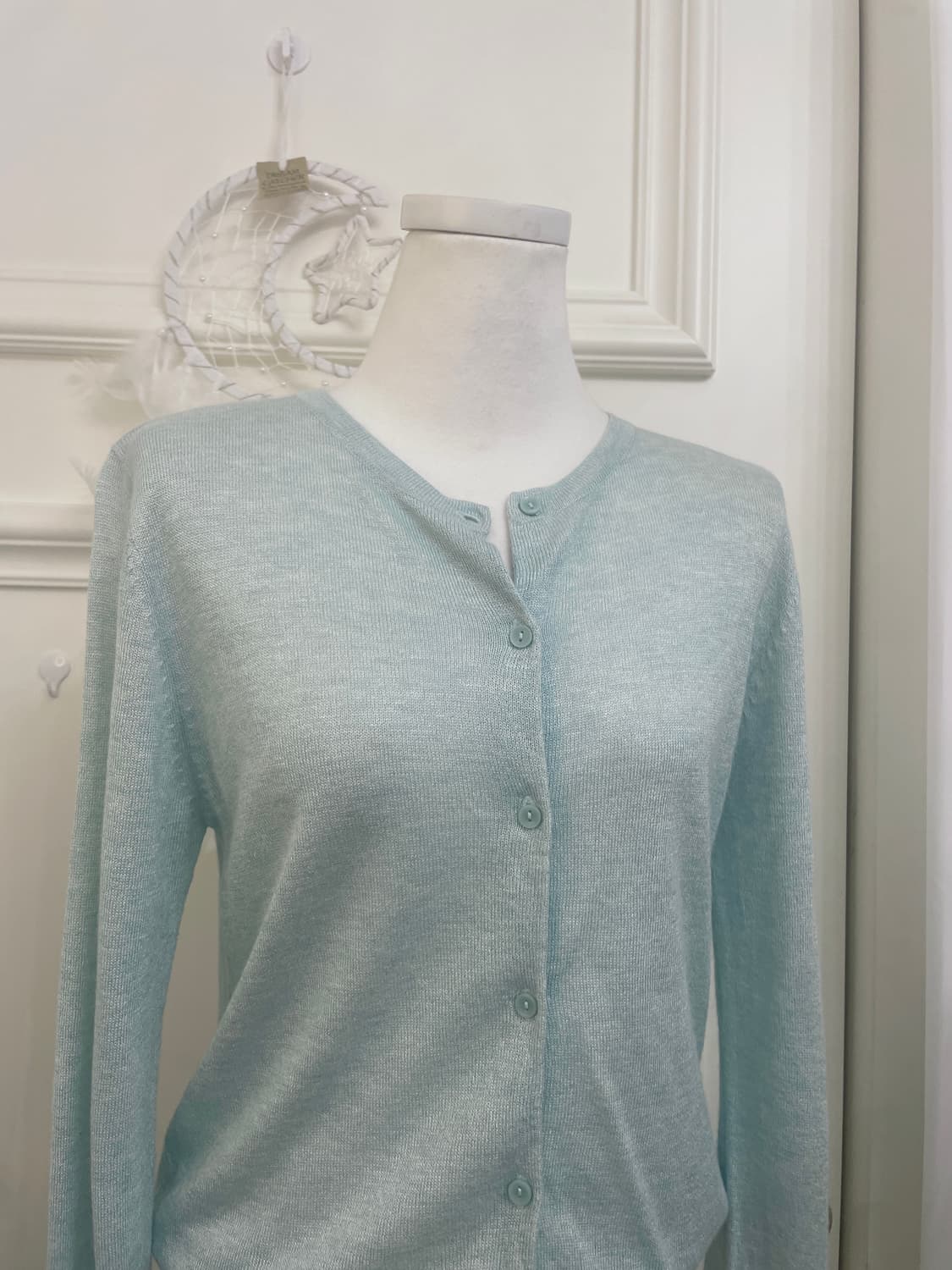 mint melange basic cardigan(size-L) 상품이미지2