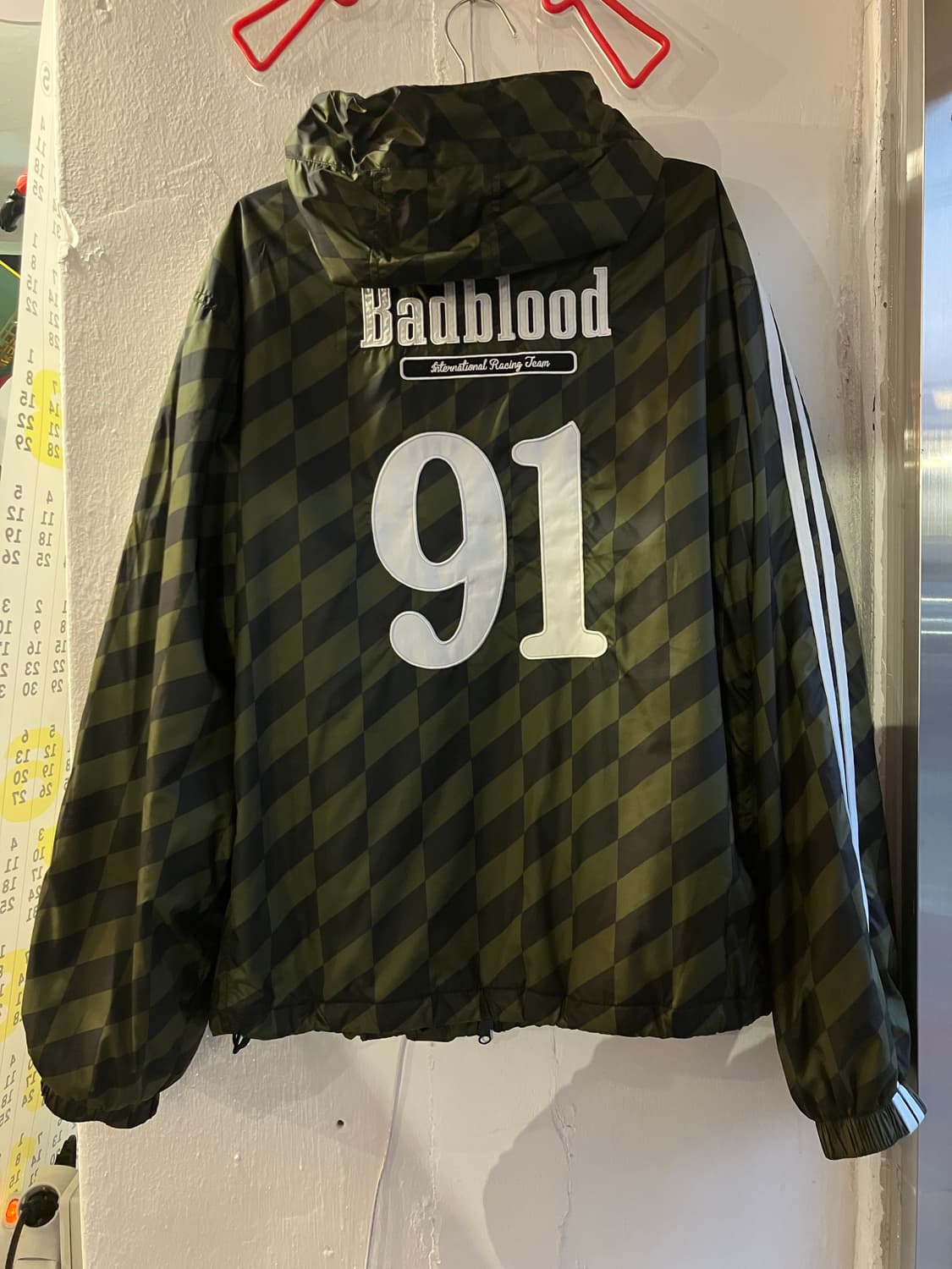 배드블러드 체크 바람막이 L 상품이미지8