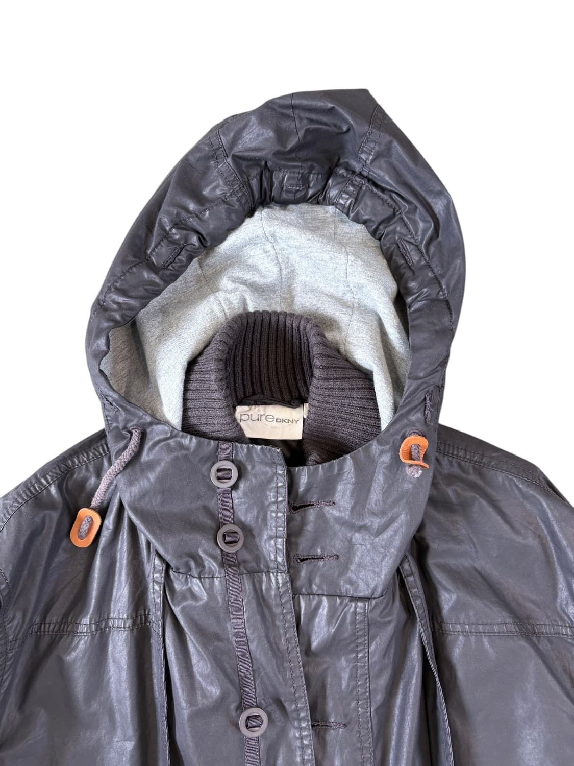 pure DKNY hooded layered coat 상품이미지4