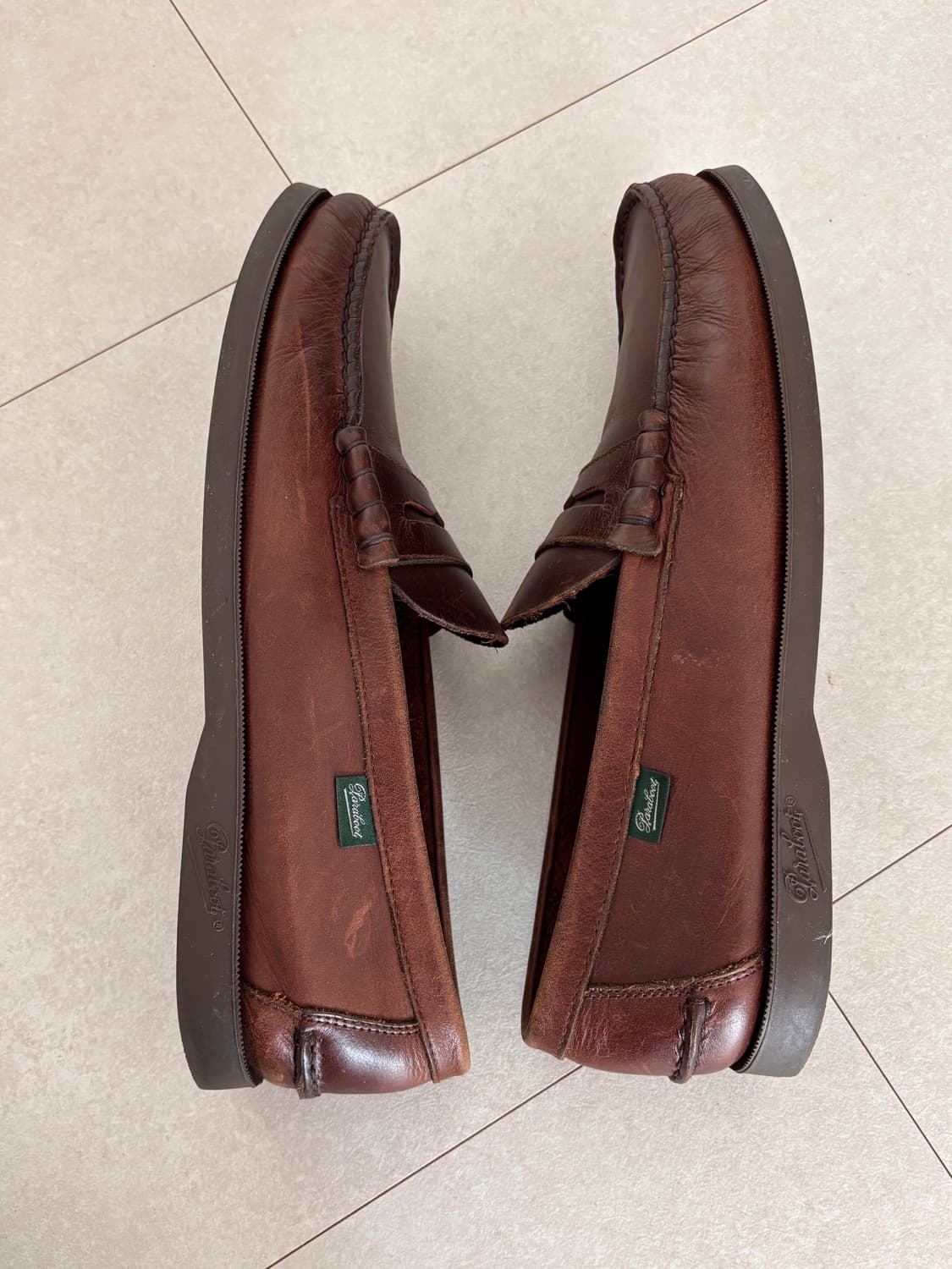 파라부트 코룩스 빈티지 레더 로퍼 UK10(290) 상품이미지5