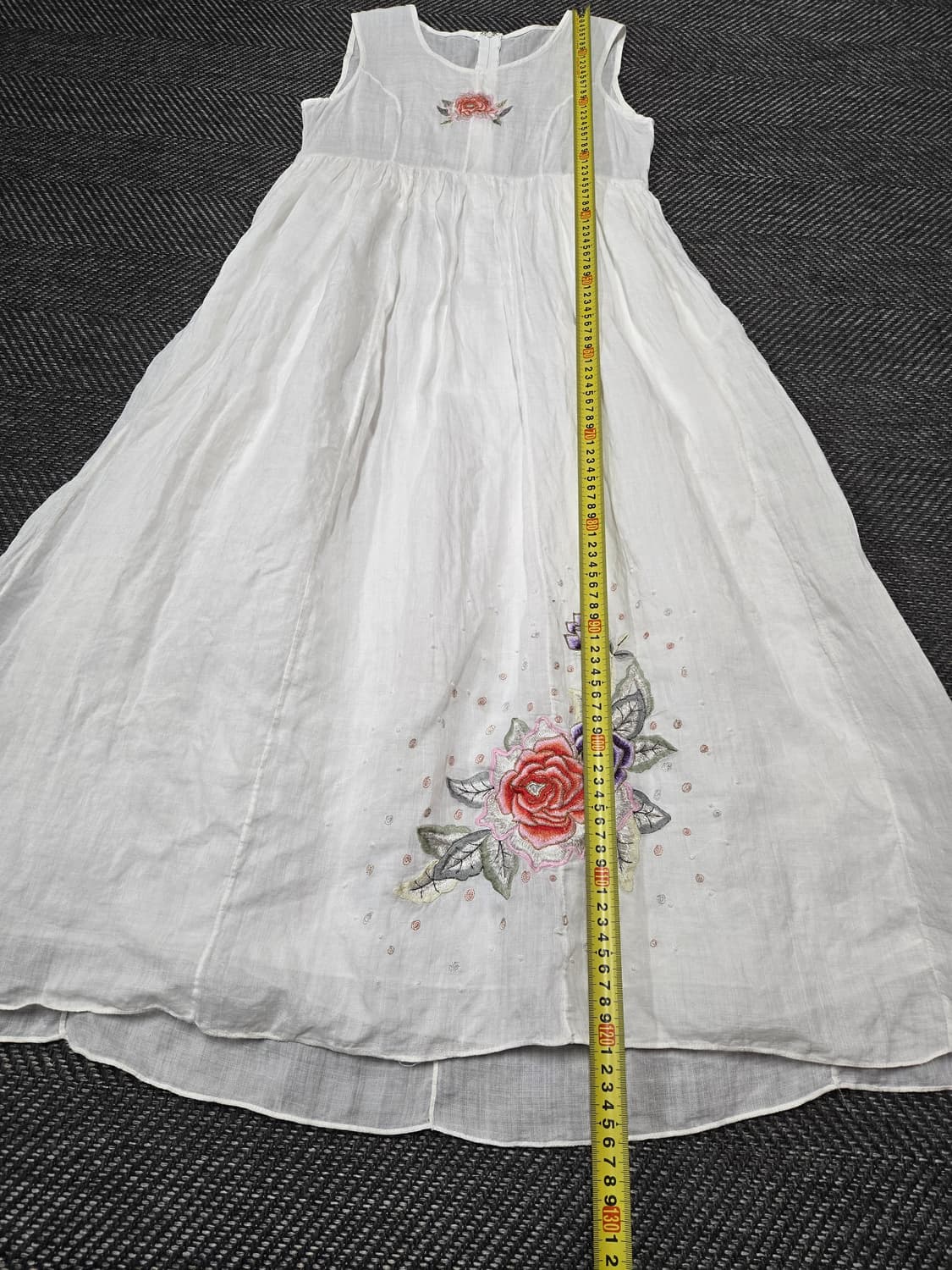 씨실 CISIL 모시 원피스  꽃자수 모시 원피스 세트 상품이미지7