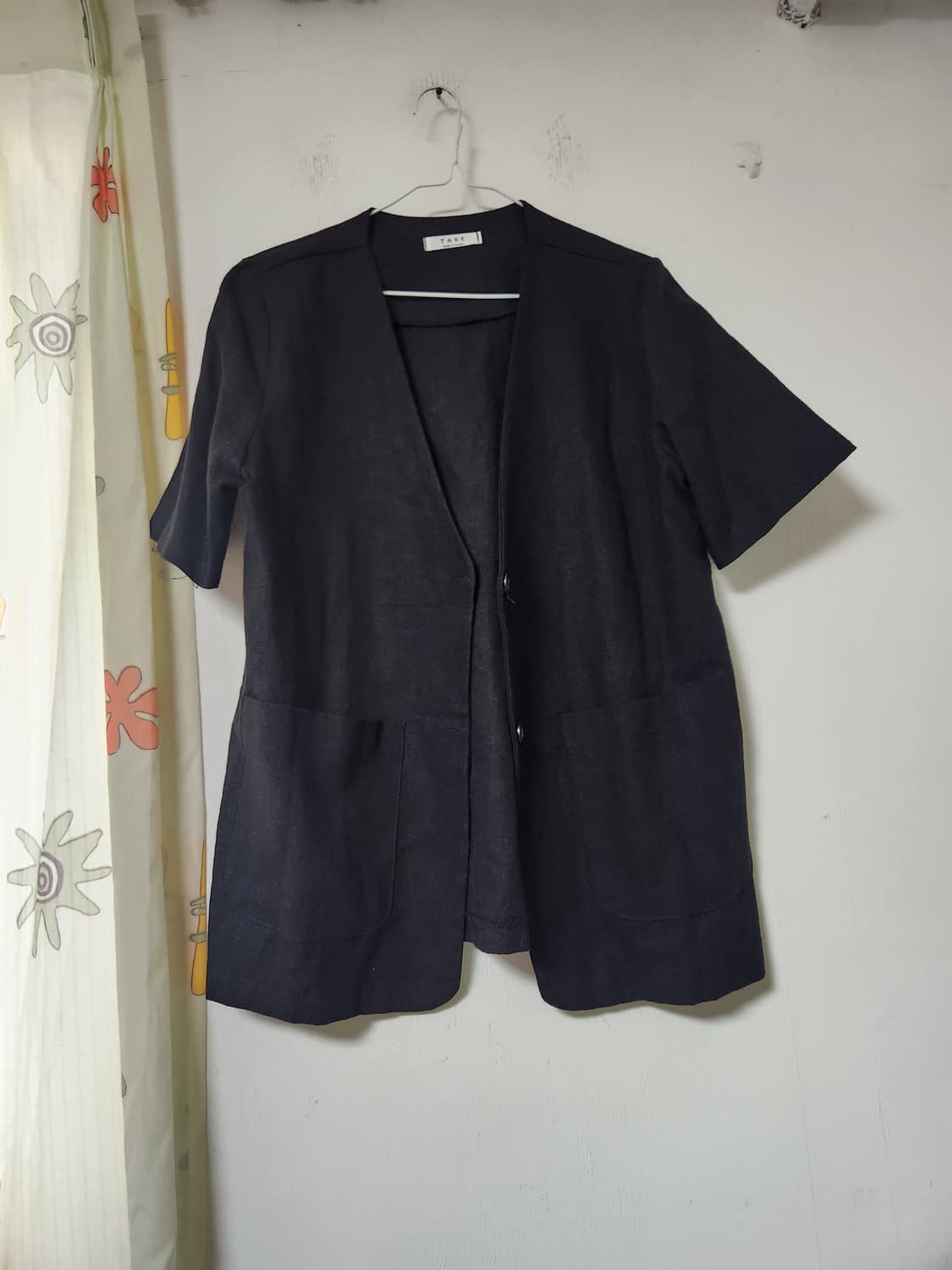 TAKE 블랙 반팔 자켓 F(66~77) 상품이미지1