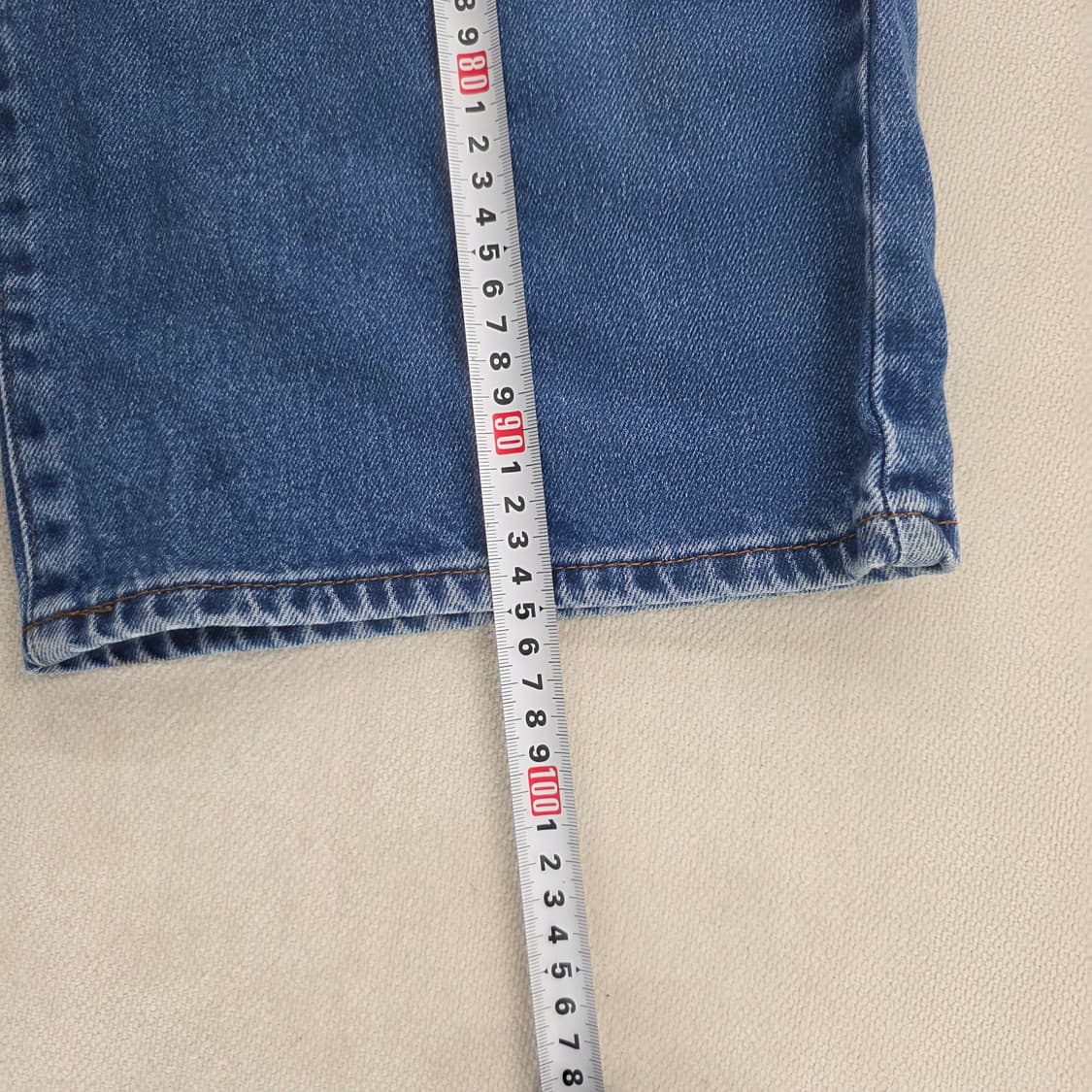 28 자라 와이드 핀턱 데님 중청 팬츠 0225J 상품이미지8