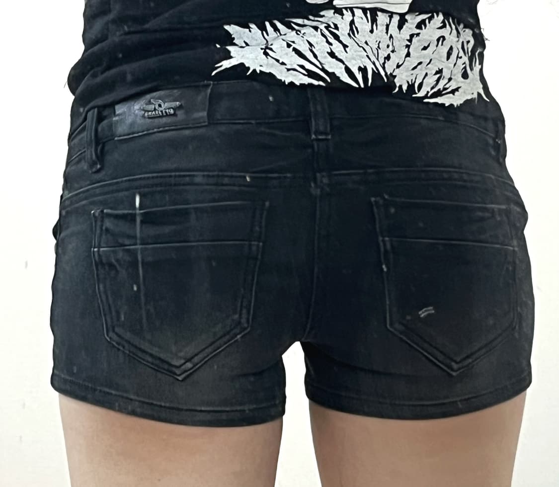 빈티지 데님 숏팬츠 마이크로 마이크로쇼츠 punk ROCKCHIC 상품이미지2