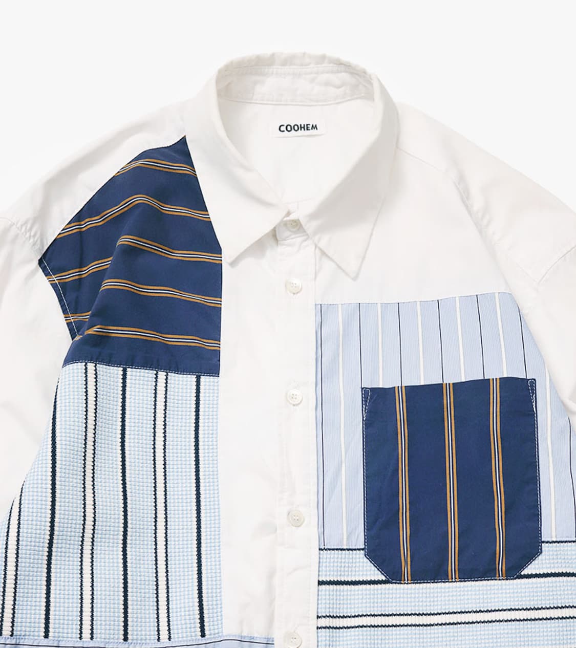 COOHEM - PATCH WORK SHIRT 상품이미지2