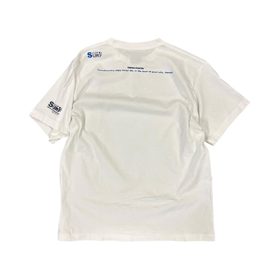 L) 타운앤컨트리 화이트 프린팅 반팔 티셔츠 T-109 상품이미지4